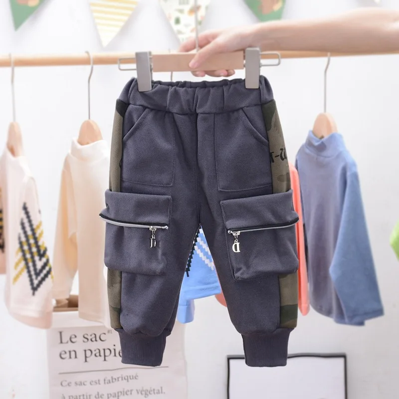 Boys Solid Cargo Pants 0-5Y Multi-Pocket Trousers Kids Brand Winter Autumn Velvet Warm Baby Boy Casual Full Pants Streetwear
Boys Solid Cargo Pants 0-5Y Multi-Pocket Trousers Kids Brand Winter Autumn Velvet Warm Baby Boy Casual Full Pants Streetwear