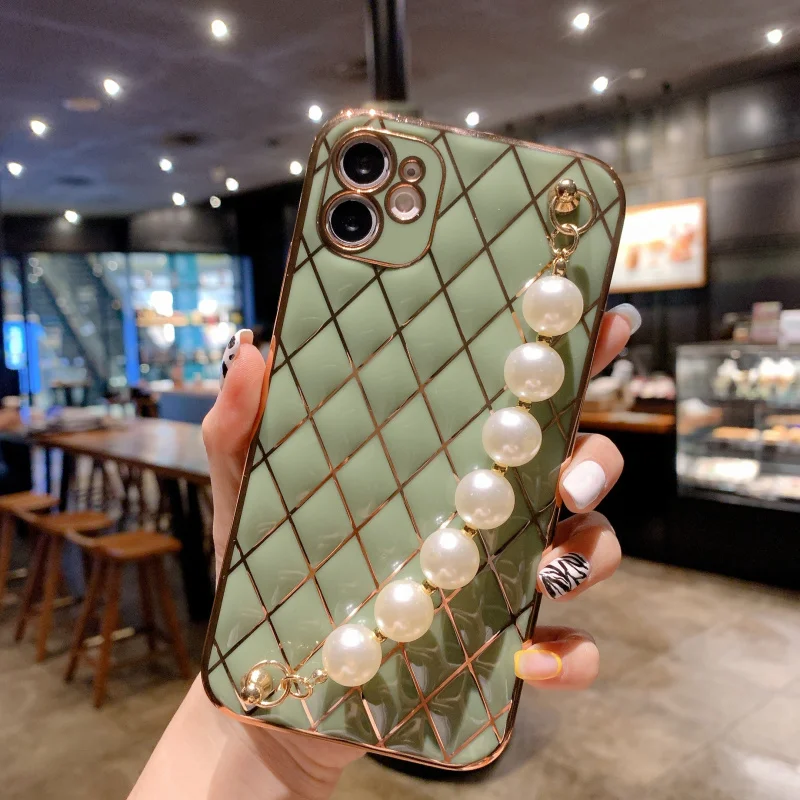 Pearl Wrist Electroplated Cell Phone Case For Huawei Mate 40 30 Pro Nova 7 8 Pro Camera Lens Protection Soft Bumper Back Covers
Pearl Wrist Electroplated Cell Phone Case For Huawei Mate 40 30 Pro Nova 7 8 Pro Camera Lens Protection Soft Bumper Back Covers