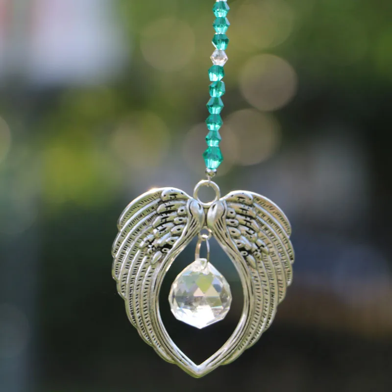1PCS Crystal Sun catchers Angel Wings Pendant Hanging Rainbow Suncatcher Ball Prism Car Rear View Mirror Charms
1PCS Crystal Sun catchers Angel Wings Pendant Hanging Rainbow Suncatcher Ball Prism Car Rear View Mirror Charms