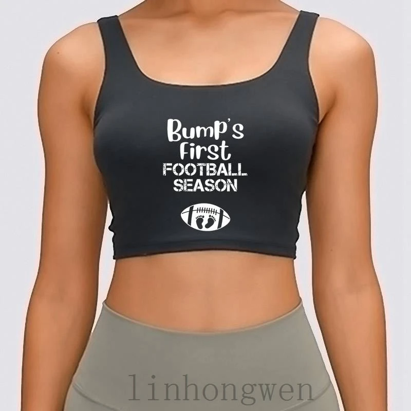 Женский короткий топ с рисунком в стиле первого футбольного сезона
Женский короткий топ с рисунком в стиле первого футбольного сезона