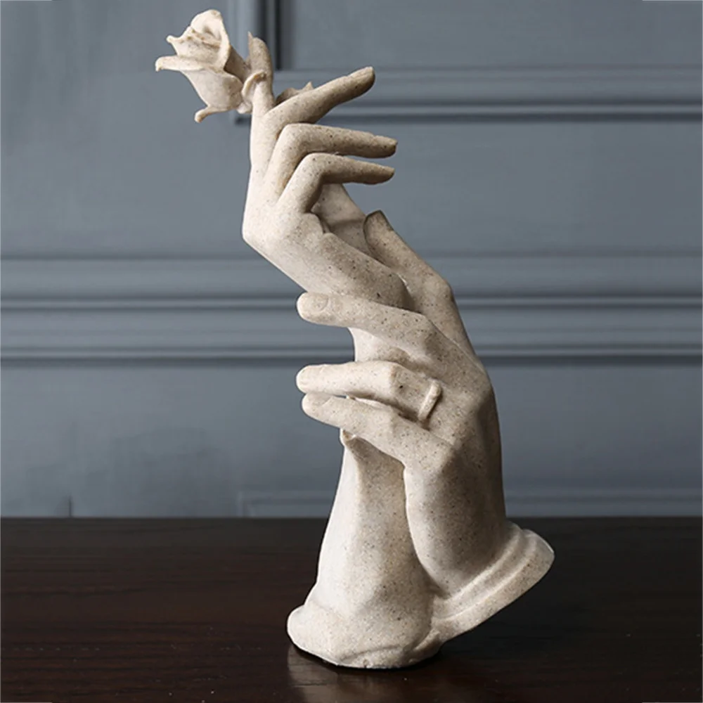 1PC Tabletop Ornament Hand In Hand Rose Figurine Resin Arts Crafts Sculpture for Wedding
1PC Tabletop Ornament Hand In Hand Rose Figurine Resin Arts Crafts Sculpture for Wedding