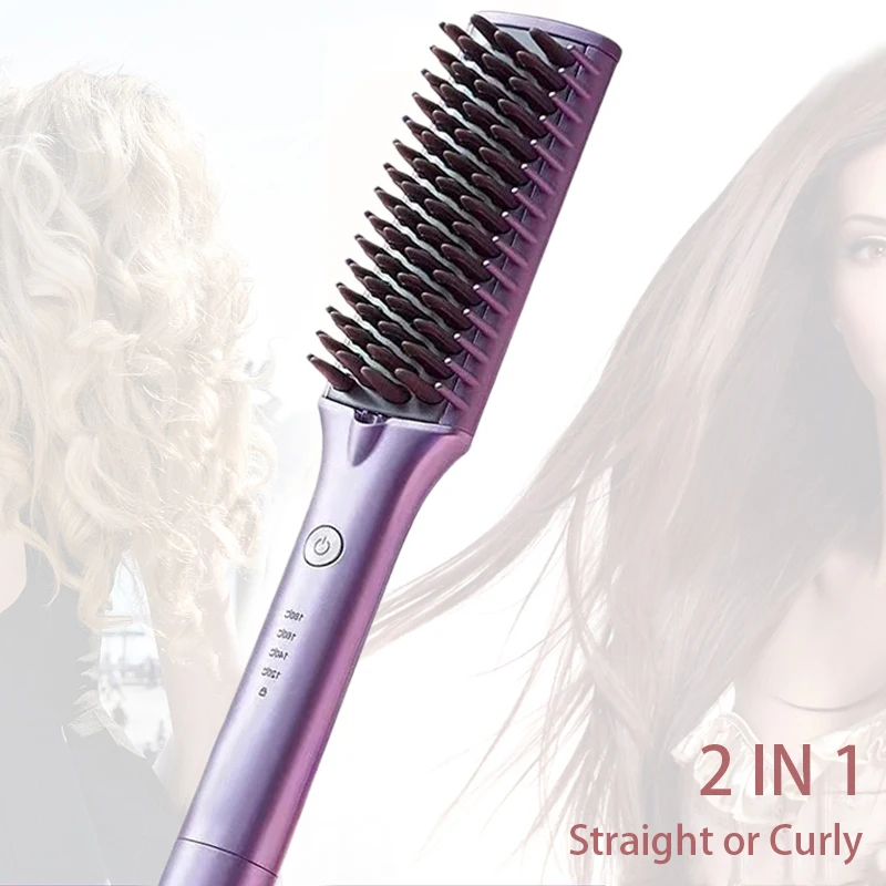 2 IN 1 Straightening Comb Negative Ion Straightening Irons Curler Hair Brush Fast Electric Brush Comb Hair Straight Styling Tool
2 IN 1 Straightening Comb Negative Ion Straightening Irons Curler Hair Brush Fast Electric Brush Comb Hair Straight Styling Tool