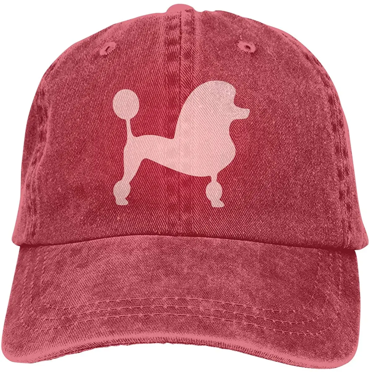 

Baseball Caps Men Women Cartoon Dog Poodle Denim Casquette Trucker Hat Snapback