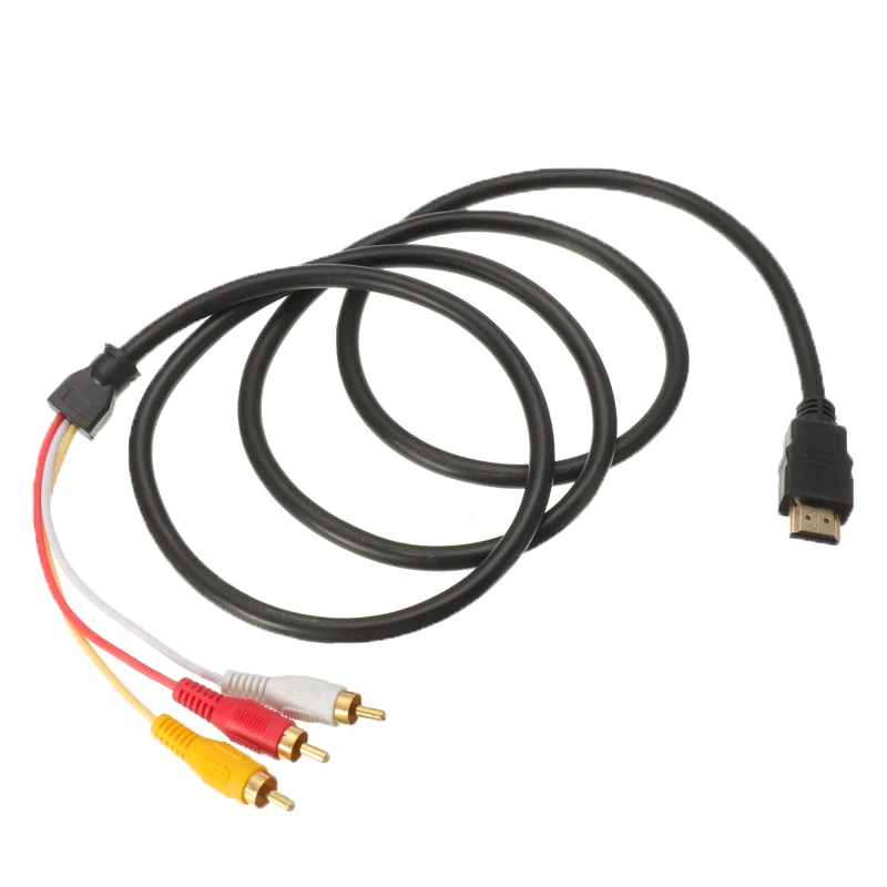 1 5 м медный кабель HD к RCA штекер 3RCA AV композитный М/М переходник Кабель-адаптер