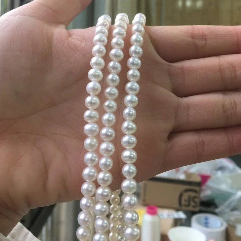 Freshwater Pearl necklace Round shape with Size 5.5-6mm perfect luster for Jewelry DIY loose pearl strands
Freshwater Pearl necklace Round shape with Size 5.5-6mm perfect luster for Jewelry DIY loose pearl strands