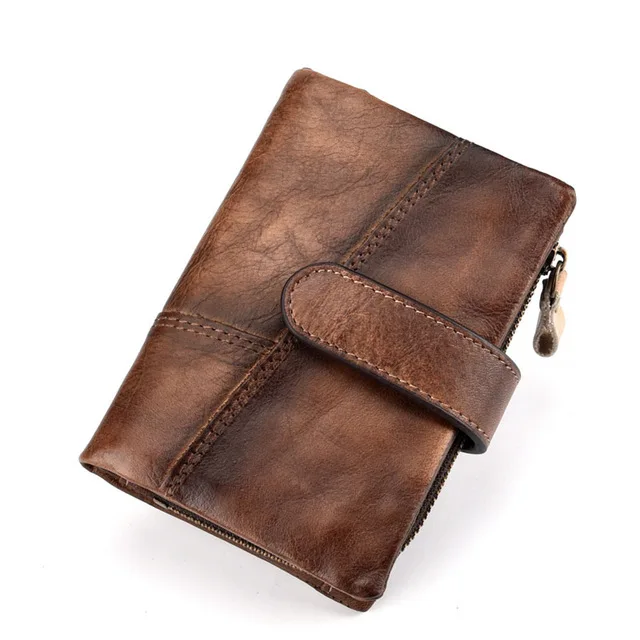 New leather retro men and women cross section color wallet first layer leather retro anti-magnetic wallet
New leather retro men and women cross section color wallet first layer leather retro anti-magnetic wallet