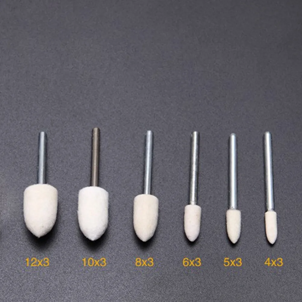 6PCS Grinding Head Shank Diameter 3mm Wool Felt Polishing Wheel Wool Polishing Head Cylinder Bore Grinding Wood Carving
6PCS Grinding Head Shank Diameter 3mm Wool Felt Polishing Wheel Wool Polishing Head Cylinder Bore Grinding Wood Carving