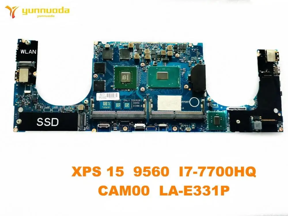 Оригинальная материнская плата для ноутбука DELL XPS 15 9560 с процессором I7-7700HQ CAM00 LA-E331P, проверенная и в хорошем состоянии, бесплатная доставка.