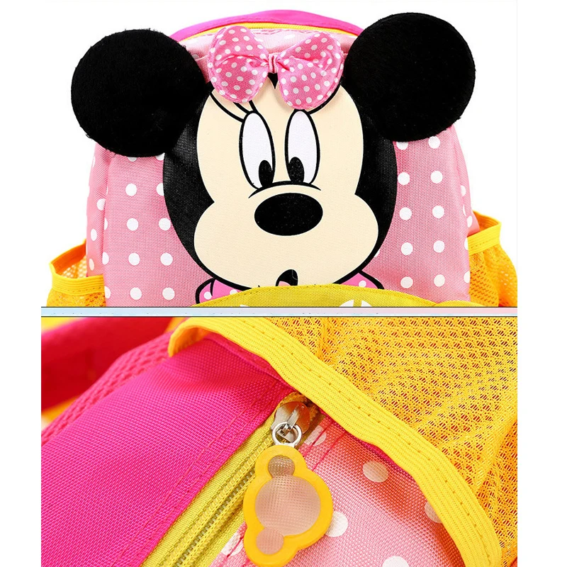 Disney Kindergarten Children Cartoon Mickey School Bags Kids Minnie Backpack Waterproof Schoolbags Satchel for boys and girls | Багаж и