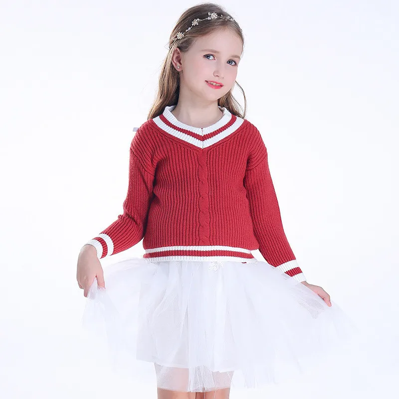 Girls Sweater Kids Coat Outwear 2021 V Neck Plus Velvet Thicken Warm Winter Autumn Knitting Tops Cotton Pullover Children's Clot
Girls Sweater Kids Coat Outwear 2021 V Neck Plus Velvet Thicken Warm Winter Autumn Knitting Tops Cotton Pullover Children's Clot