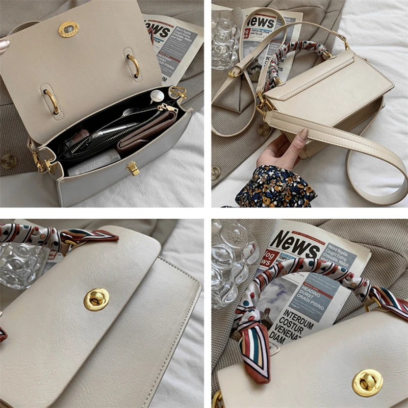 Fashion Scarf Solid Small Hand Bags For Women Wide Strap Satchel Shoulder Bags High Quality PU Leather Crossbody Bags
Fashion Scarf Solid Small Hand Bags For Women Wide Strap Satchel Shoulder Bags High Quality PU Leather Crossbody Bags