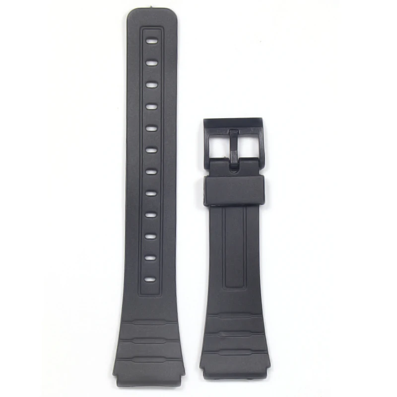 Watch Band Replacement Strap For F-91W 18mm Black Resin Plastic Wrist Watchstrap with Pins Metal Buckle F91 F91W 
Watch Band Replacement Strap For F-91W 18mm Black Resin Plastic Wrist Watchstrap with Pins Metal Buckle F91 F91W