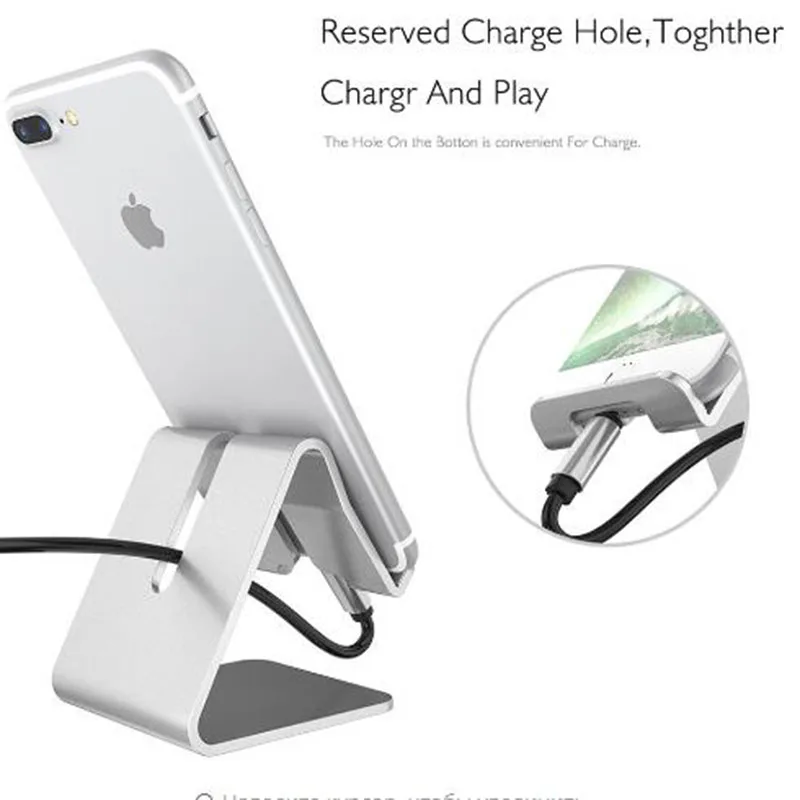 Universal desktop tablet stand shockproof metal phone holder durable aluminum mobile telephone | Мобильные телефоны и