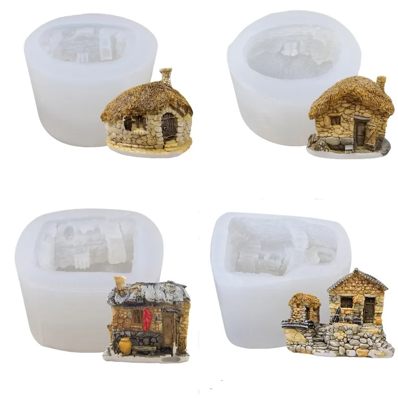 Chinese Style Thatched Cottage Candle Silicone Mold for Handmade Desktop Decoration Gypsum Epoxy Resin Aromatherapy Candle Mould
Chinese Style Thatched Cottage Candle Silicone Mold for Handmade Desktop Decoration Gypsum Epoxy Resin Aromatherapy Candle Mould