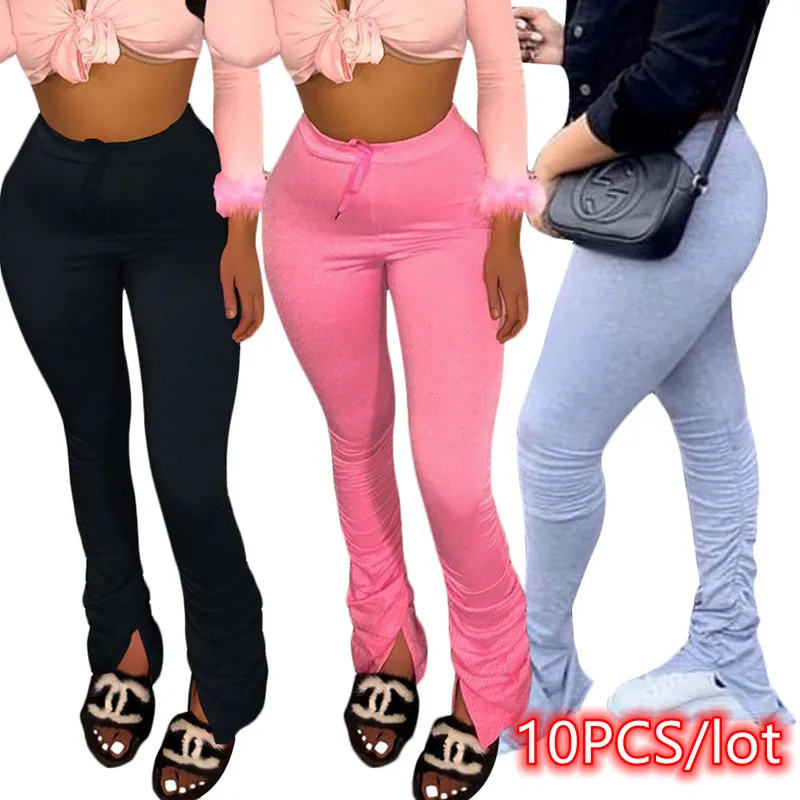 Hot Sale 10pcs stacked leggings joggers stacked sweatpants women ruched pants legging jogging female bulk item in wholesale lots
Hot Sale 10pcs stacked leggings joggers stacked sweatpants women ruched pants legging jogging female bulk item in wholesale lots