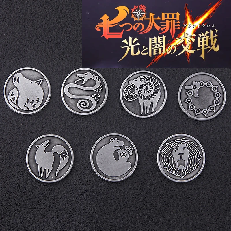 Seven Deadly Sins Tattoo Coin Keychain Nanatsu No Taizai Meliodas Diane Escanor Merlin Ban King Gowther Animal Badge Souvenir
Seven Deadly Sins Tattoo Coin Keychain Nanatsu No Taizai Meliodas Diane Escanor Merlin Ban King Gowther Animal Badge Souvenir