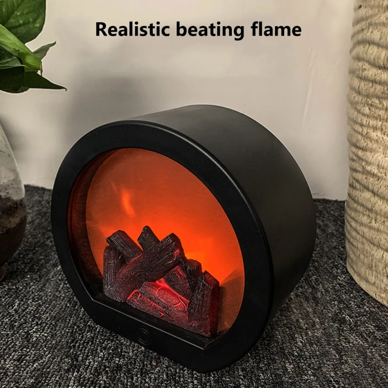 Simulation Fireplace Firewood Lanterns Lamp Desktop Ornaments Dynamic Vision 3D Flame Touch Switch Home Decoration Night
Simulation Fireplace Firewood Lanterns Lamp Desktop Ornaments Dynamic Vision 3D Flame Touch Switch Home Decoration Night