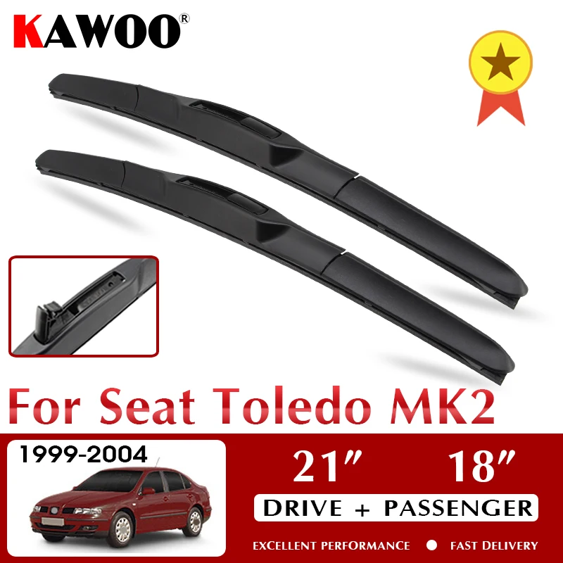 KAWOO Wiper Front Car Wiper Blades For Seat Toledo MK2 1999-2004 Windshield Windscreen Window Accessories 21"+18"LHD RHD
KAWOO Wiper Front Car Wiper Blades For Seat Toledo MK2 1999-2004 Windshield Windscreen Window Accessories 21"+18"LHD RHD