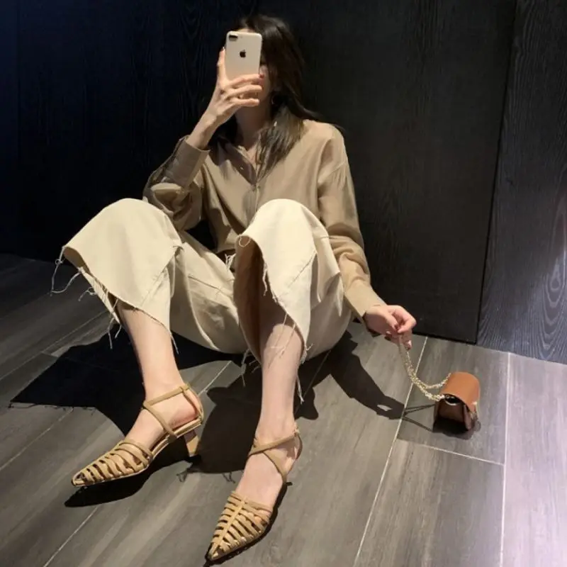 KemeKiss Women'S Sandals Pointed Toe Hollow High Heels Buckles Women Shoes For Summer Fashion Outdoor Daily Footwear Size 33-40
KemeKiss Women'S Sandals Pointed Toe Hollow High Heels Buckles Women Shoes For Summer Fashion Outdoor Daily Footwear Size 33-40