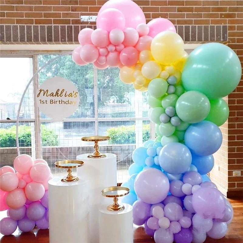 

105 шт. Макарон Пастель воздушные шары-гирлянды арочный комплект детского дня рождения свадебные вечерние клипсы для воздушных шаров, набор ...