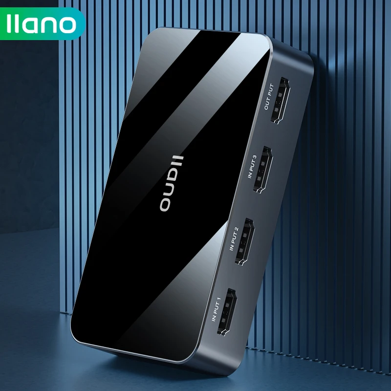 Адаптер LLANO HDMI-compat, переключатель 4K HD для ТВ-приставки Xiaomi Mi Box HD, 1x2/2x1, PS4/3
Адаптер LLANO HDMI-compat, переключатель 4K HD для ТВ-приставки Xiaomi Mi Box HD, 1x2/2x1, PS4/3