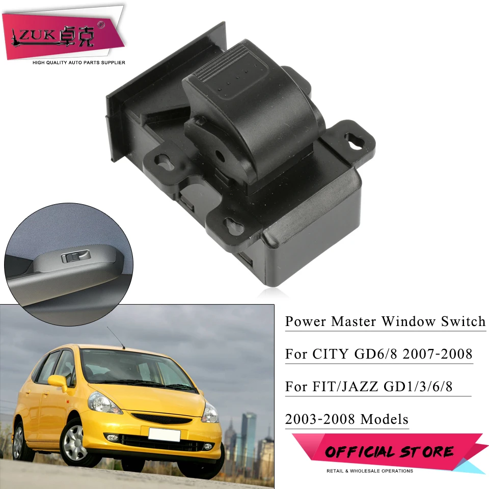 Переключатель управления стеклоподъемником ZUK для HONDA FIT JAZZ CITY 2003 2004 2005 2006 2007 2008