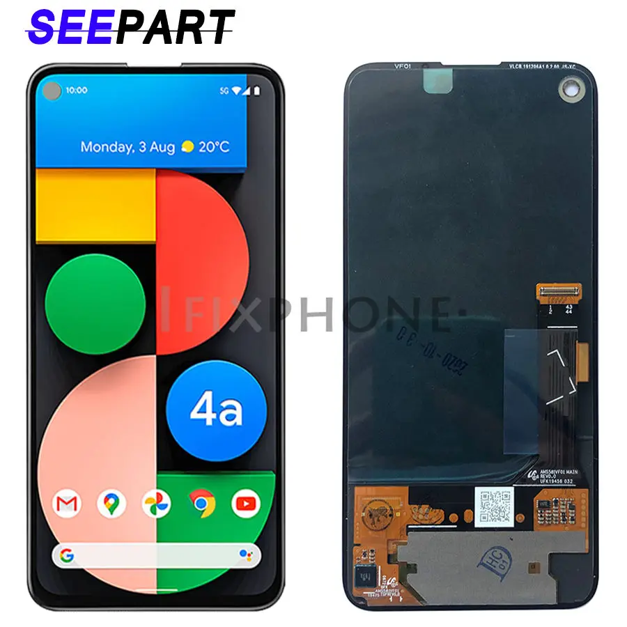 5,81 "для Google Pixel 4a ЖК-дисплей G025J дисплей кодирующий преобразователь сенсорного экрана в сборе Замена для Google Pixel 4a LCD pixel 4a
5,81 "для Google Pixel 4a ЖК-дисплей G025J дисплей кодирующий преобразователь сенсорного экрана в сборе Замена для Google Pixel 4a LCD pixel 4a