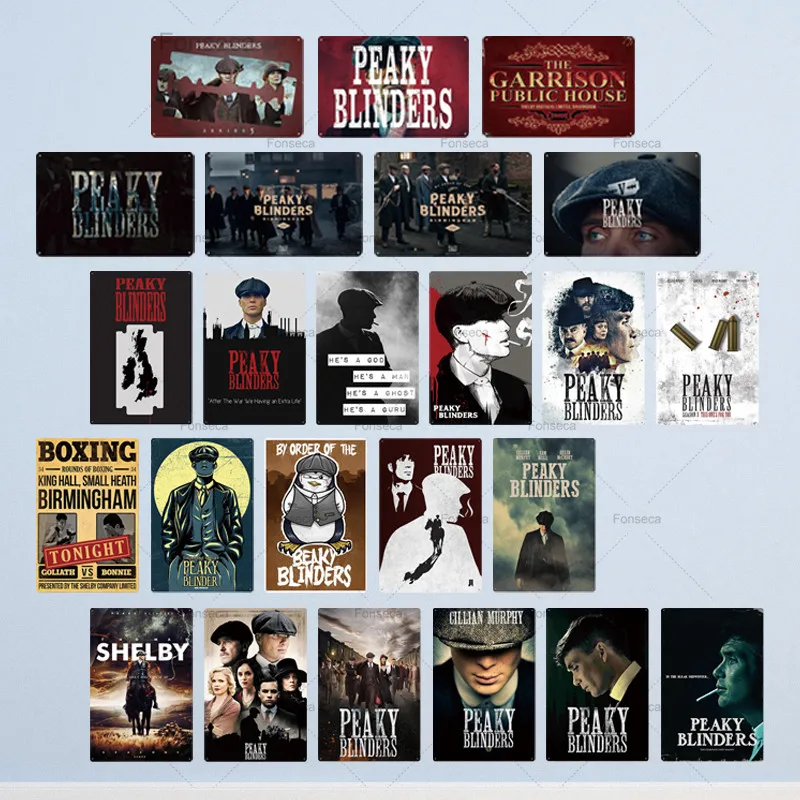 Peaky Blinders metal poster tin sign metal sign vintage metal plate bar bar people cave wall decoration
Peaky Blinders metal poster tin sign metal sign vintage metal plate bar bar people cave wall decoration
