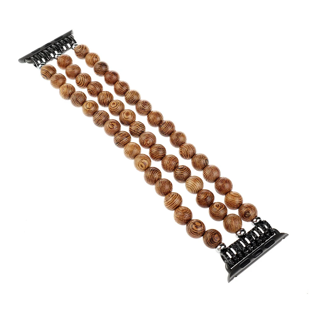 Vintage Wood Bracelet for Apple Watch Band Handmade Beaded Wristband Elastic Stretch Watchband 38mm 40mm 42mm 44mm for Man 2021
Vintage Wood Bracelet for Apple Watch Band Handmade Beaded Wristband Elastic Stretch Watchband 38mm 40mm 42mm 44mm for Man 2021