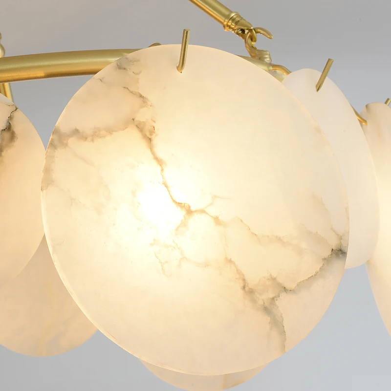 Modern light luxury copper chandelier American retro natural marble lamp creative living room dining bedroom lamp
Modern light luxury copper chandelier American retro natural marble lamp creative living room dining bedroom lamp