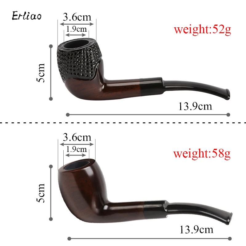 FUTENG New Classic Bent Smoking Pipe 9mm Filter Ebony Wood Pipe Original Wood Grain Handmade Tobacco Pipe Smoke Accessories
FUTENG New Classic Bent Smoking Pipe 9mm Filter Ebony Wood Pipe Original Wood Grain Handmade Tobacco Pipe Smoke Accessories