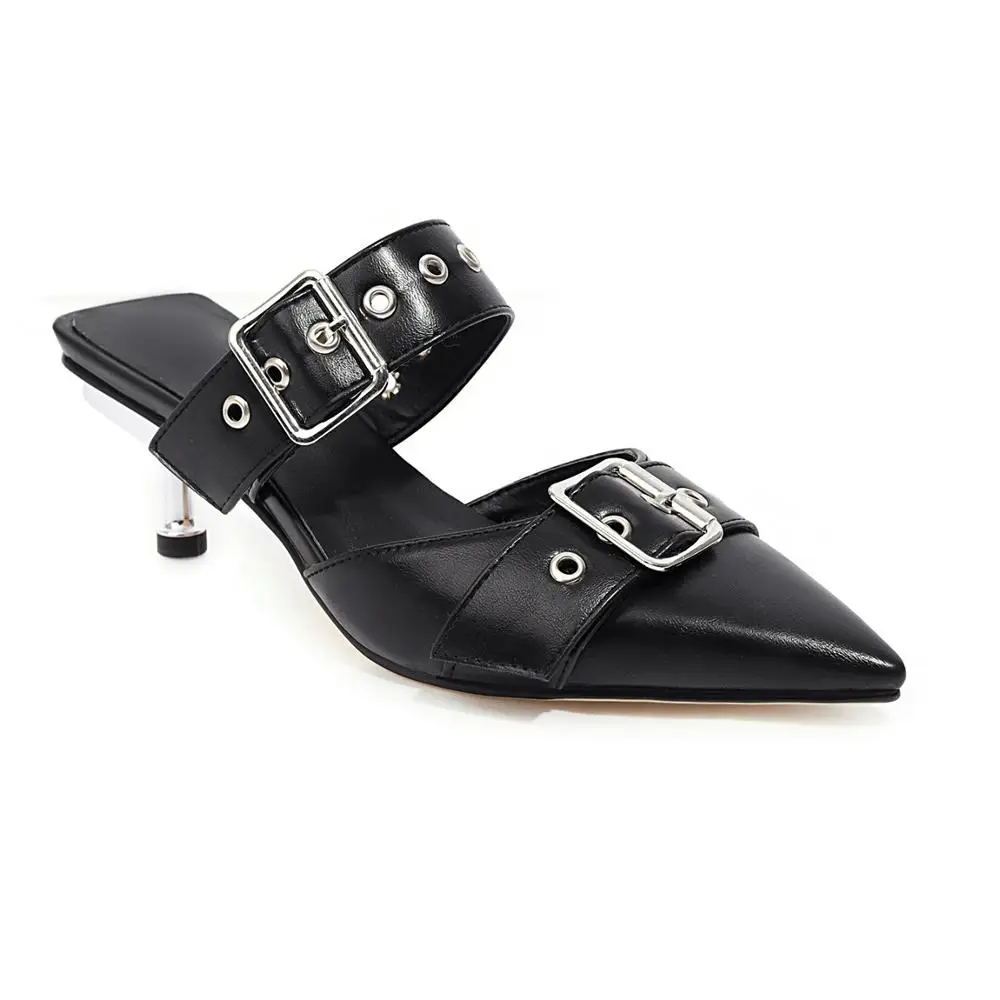 Spring buckles fashion new pointy street style mueller shoes 6.5cm heel high sandals
Spring buckles fashion new pointy street style mueller shoes 6.5cm heel high sandals