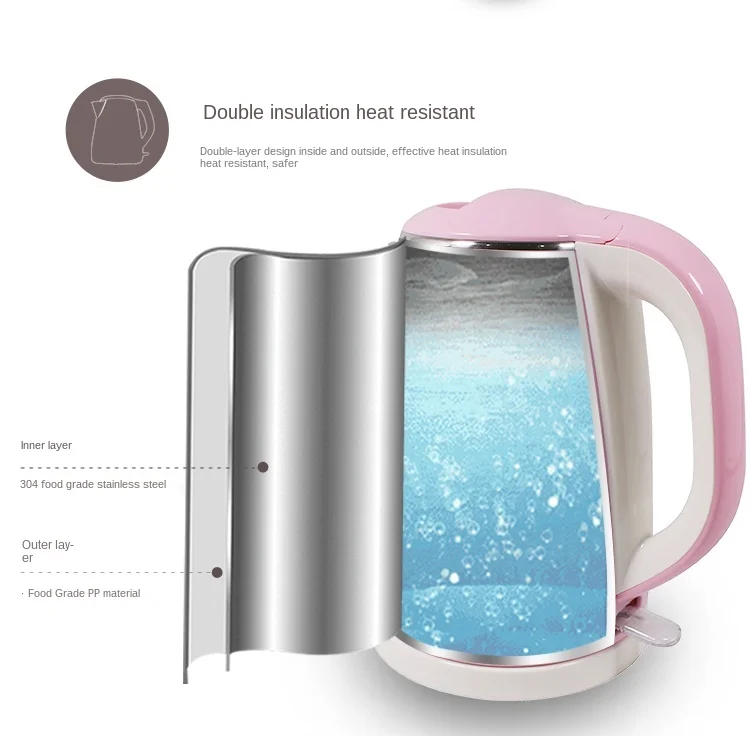 Pink Electric Water Kettle Stainless Steel 1.7L Brew Electric Kettle Tea Kitchen Appliances Bouilloire Eco Friendly EH50EK
Pink Electric Water Kettle Stainless Steel 1.7L Brew Electric Kettle Tea Kitchen Appliances Bouilloire Eco Friendly EH50EK
