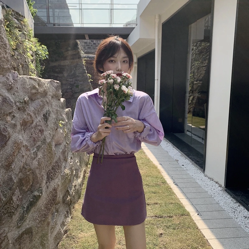 Spring Autumn Women's Blouses Korean Style Solid Color Lapel All-match Top New Loose Casual Female Tops LL390
Spring Autumn Women's Blouses Korean Style Solid Color Lapel All-match Top New Loose Casual Female Tops LL390
