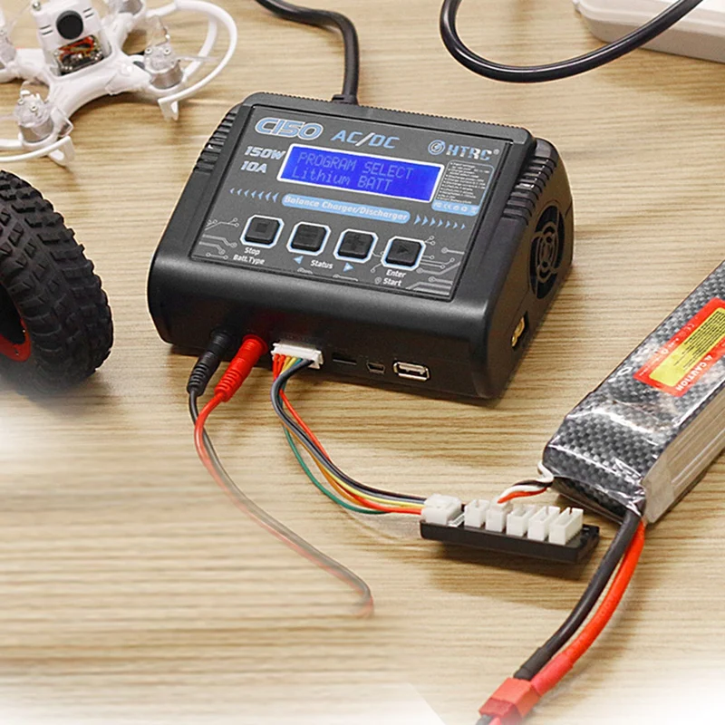 HTRC C150 10A AC/DC RC Battery for LiPo LiHV LiFe Lilon NiCd NiMh Pb Battery Discharger Balance Charger
HTRC C150 10A AC/DC RC Battery for LiPo LiHV LiFe Lilon NiCd NiMh Pb Battery Discharger Balance Charger