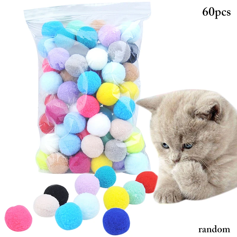 60PCS Cute Funny Cat Toys Stretch Plush Ball Cat Toy Ball Creative Colorful Interactive Cat Pom Pom Cat Chew Toy
60PCS Cute Funny Cat Toys Stretch Plush Ball Cat Toy Ball Creative Colorful Interactive Cat Pom Pom Cat Chew Toy
