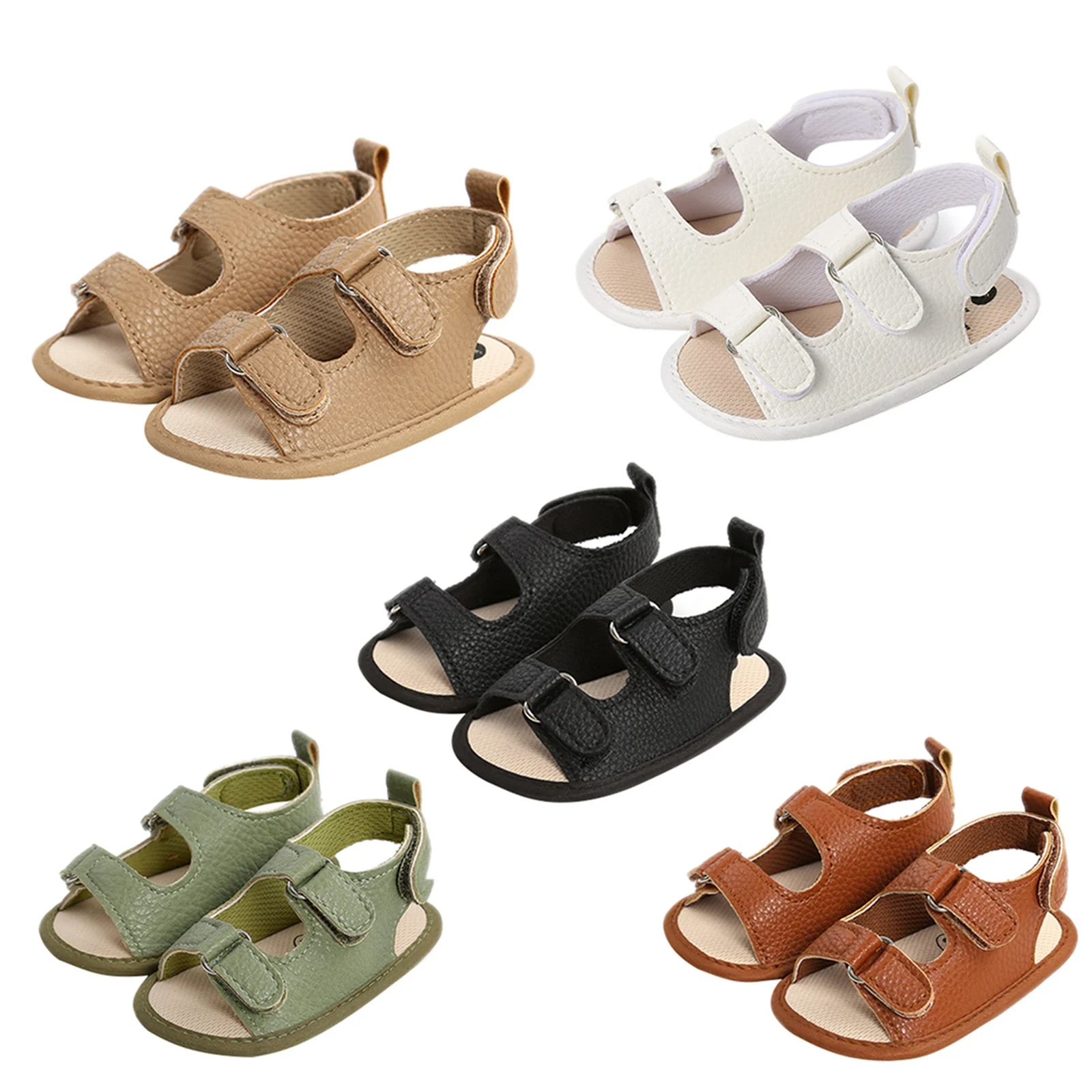 Baby Boys Girls Sandals Summer Leather Shoes Anti-Slip Sole Solid Color Flats First Walking Shoes For Baby 0-18Months
Baby Boys Girls Sandals Summer Leather Shoes Anti-Slip Sole Solid Color Flats First Walking Shoes For Baby 0-18Months