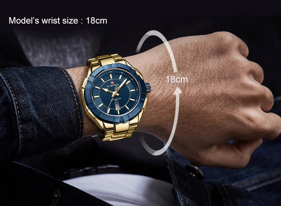 NAVIFORCE Fashion Military Watch Men Casual Watches Mens Business Quartz Wristwatch Gold Clock Steel Strap Relogio Masculino
NAVIFORCE Fashion Military Watch Men Casual Watches Mens Business Quartz Wristwatch Gold Clock Steel Strap Relogio Masculino