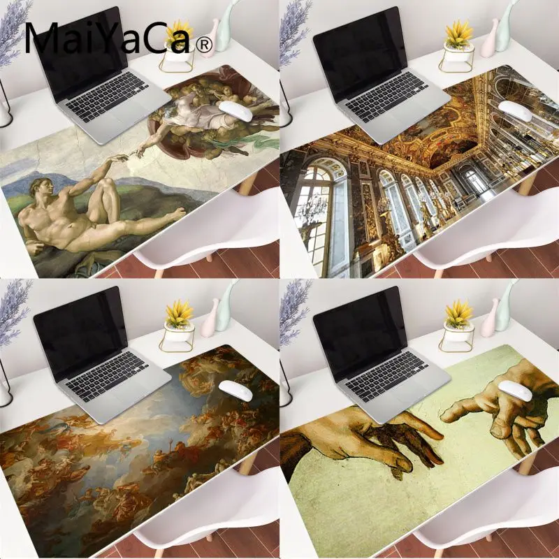 Игровой коврик для мыши MaiYaCa дворец версалей, творение Адама, клавиатура, компьютерная настольная Подушка Аниме для планшетного ПК, ноутбук...
Игровой коврик для мыши MaiYaCa дворец версалей, творение Адама, клавиатура, компьютерная настольная Подушка Аниме для планшетного ПК, ноутбук...