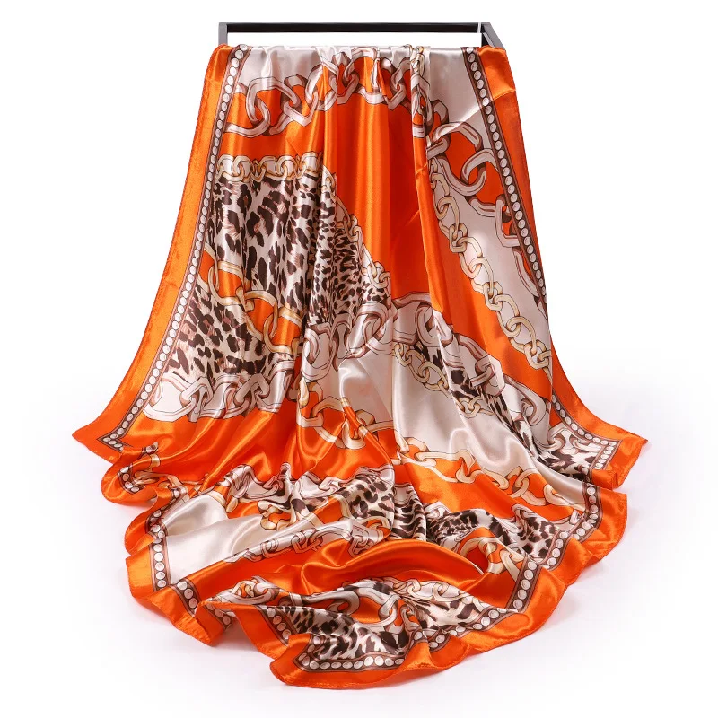 Fashion Scarves For Women Shawl Print Silk Satin Scarf Female Bandana 90*90cm Luxury Brand Square Shawls Scarfs For Ladies
Fashion Scarves For Women Shawl Print Silk Satin Scarf Female Bandana 90*90cm Luxury Brand Square Shawls Scarfs For Ladies