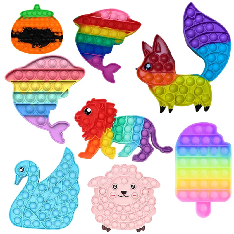 Rainbow Bubble Pops Fidget Kids Toy Sensory Autisim Special Need Its Anti-stress Stress Relief Squishy Fidget Toy Random Color
Rainbow Bubble Pops Fidget Kids Toy Sensory Autisim Special Need Its Anti-stress Stress Relief Squishy Fidget Toy Random Color