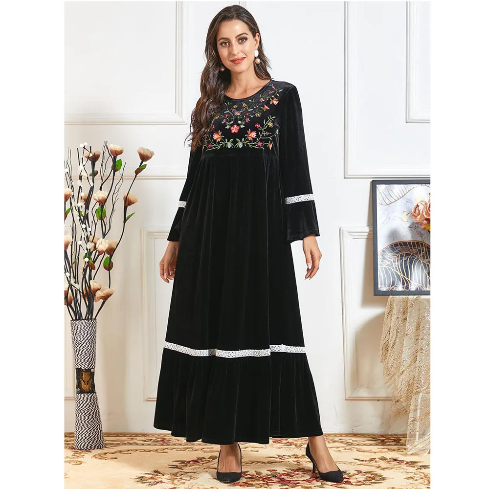 Winter Warm Abaya Women Velvet Long Sleeve Dress Embroidery Kaftan Dubai Jilbab Turkish Kaftan Ramadan Abayas Gown Robe Caftan
Winter Warm Abaya Women Velvet Long Sleeve Dress Embroidery Kaftan Dubai Jilbab Turkish Kaftan Ramadan Abayas Gown Robe Caftan