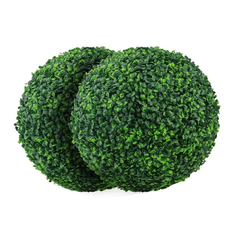 2 PCS 15.7 Inch Artificial Plant Topiary Ball Faux Boxwood Decorative Balls for Backyard,Balcony,Garden,Wedding DéCor
2 PCS 15.7 Inch Artificial Plant Topiary Ball Faux Boxwood Decorative Balls for Backyard,Balcony,Garden,Wedding DéCor
