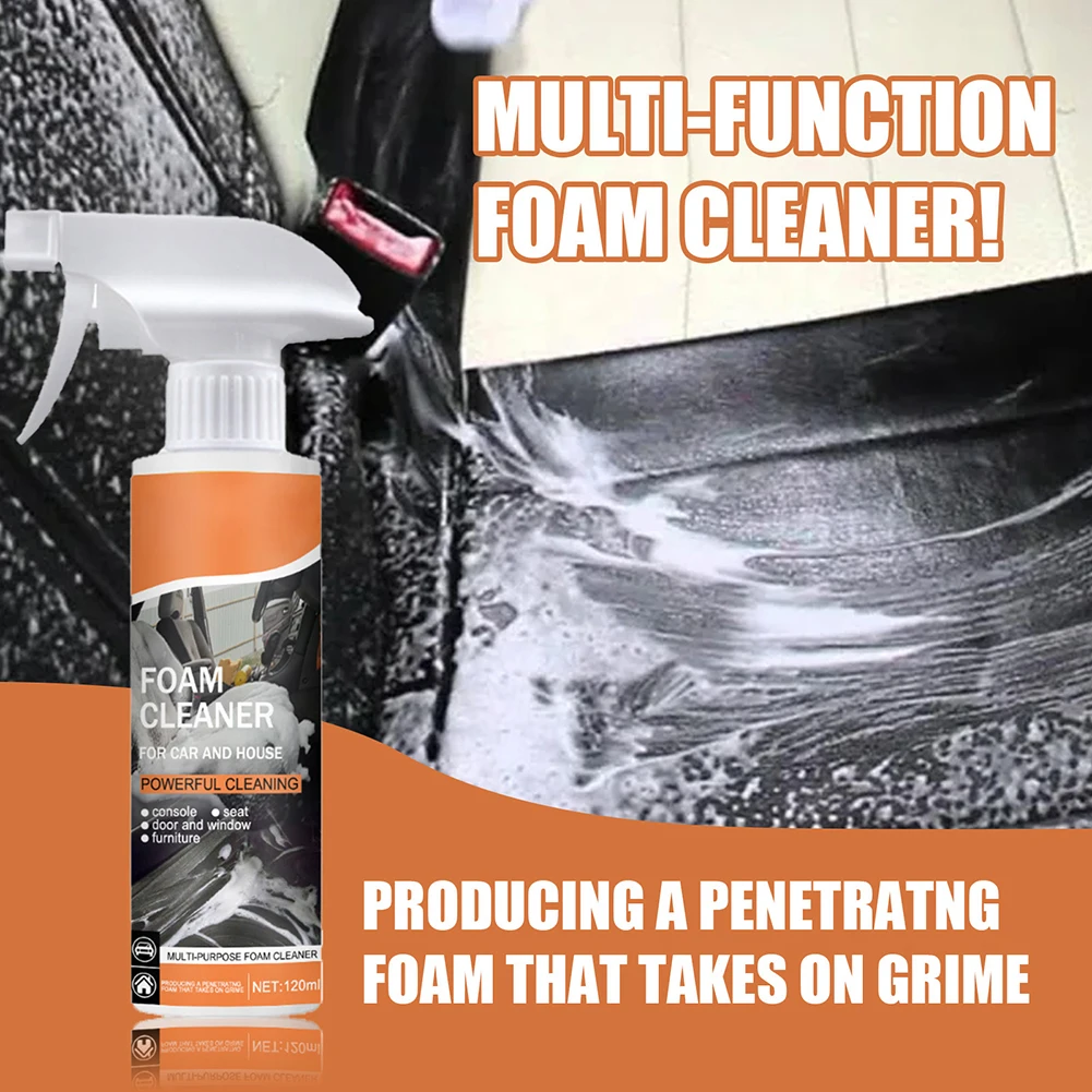 Multi-Purpose Car Foam Cleaner Spray Anti-Aging Car Interior Leather Vinyl Cleaning Agent Anti-UV Home Upholstery Cleaner Spray
Multi-Purpose Car Foam Cleaner Spray Anti-Aging Car Interior Leather Vinyl Cleaning Agent Anti-UV Home Upholstery Cleaner Spray