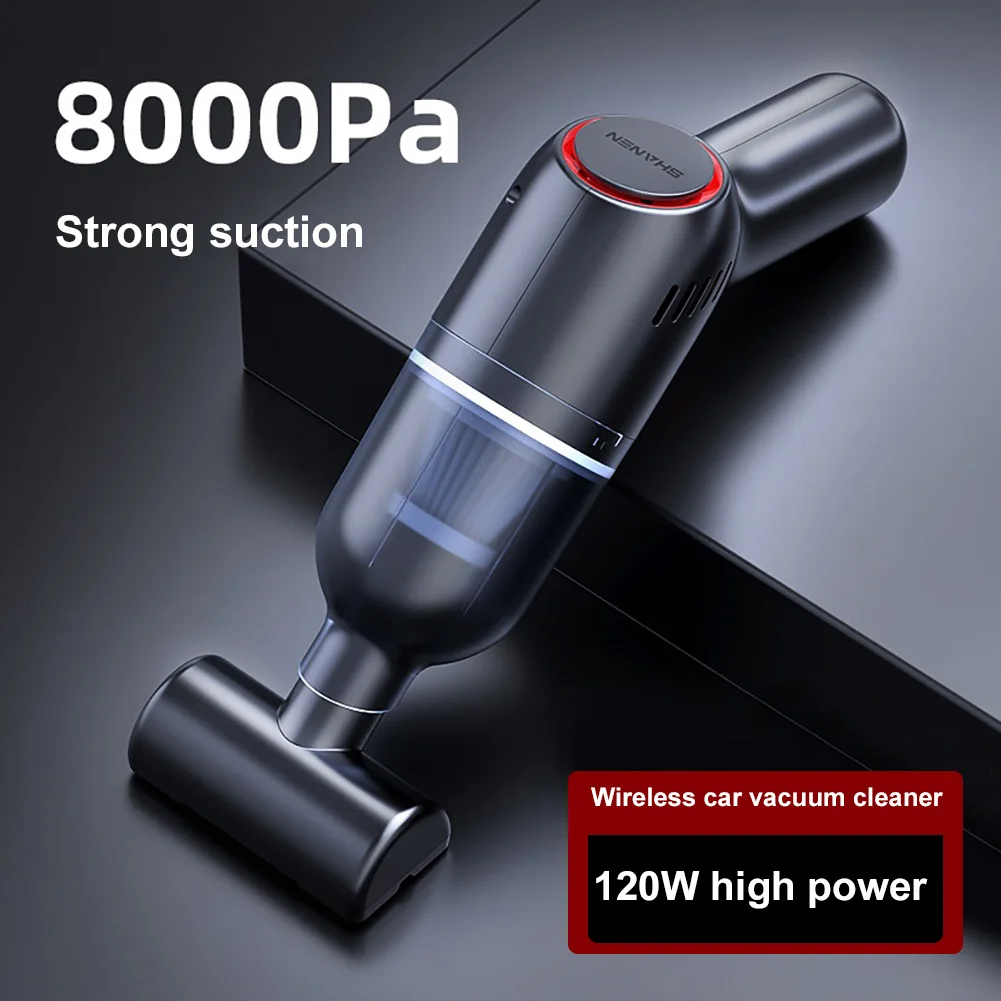 

Car Vacuum Cleaner New Upgrade Wireless Charging Powerful Mini High-power 8000pa Suction Handheld Used In Homes And Cars