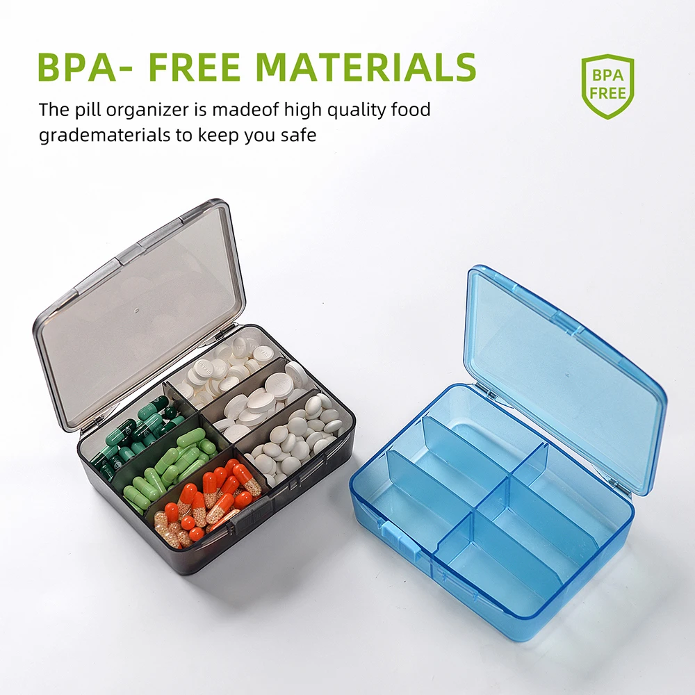 6 Grid Detachable Pill Box Storage Separation Pill Cases Tablet Portable Dispen Medicine Storage Container Moisture-Proof
6 Grid Detachable Pill Box Storage Separation Pill Cases Tablet Portable Dispen Medicine Storage Container Moisture-Proof