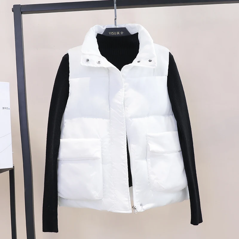 Women Oversize waistcoat Vest 6 colors 2021 Winter New Korean Zipper Vest Female Fashion Solid color Waist Cotton Vest Jacket
Women Oversize waistcoat Vest 6 colors 2021 Winter New Korean Zipper Vest Female Fashion Solid color Waist Cotton Vest Jacket