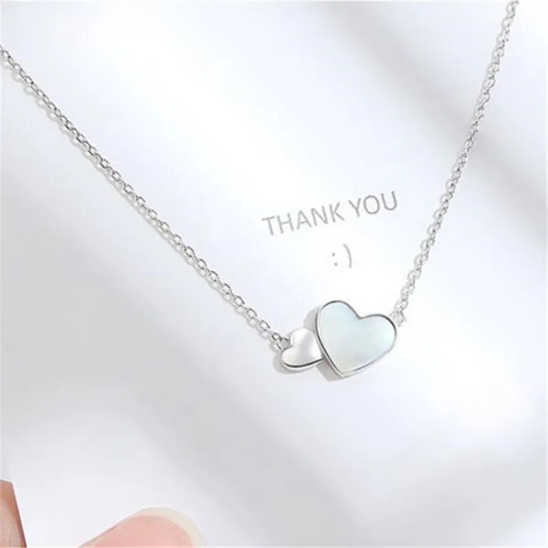 925 Sterling Silver Link Chain Shell Heart Charm Pendant Necklace For Women Girls Wedding Birthday Jewelry Collares Choker dz888 
925 Sterling Silver Link Chain Shell Heart Charm Pendant Necklace For Women Girls Wedding Birthday Jewelry Collares Choker dz888