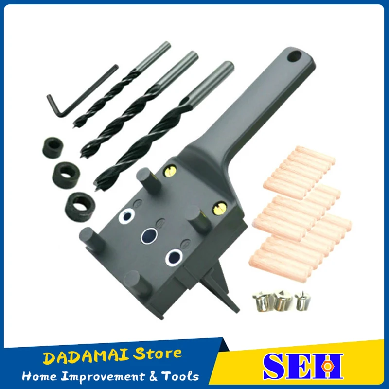 Woodworking Dowel Jig 6 8 10mm Wood Drill Handheld Pocket Hole Jig Doweling Hole Saw Drill Guide Tools For Carpentry
Woodworking Dowel Jig 6 8 10mm Wood Drill Handheld Pocket Hole Jig Doweling Hole Saw Drill Guide Tools For Carpentry