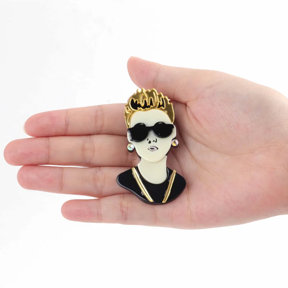 New Punk Cool Guys With Glasses Acrylic Brooches For Men Women Cartoon Boy Brooch Pins Lapel Badges Bag Hip Hop Party Jewelry
New Punk Cool Guys With Glasses Acrylic Brooches For Men Women Cartoon Boy Brooch Pins Lapel Badges Bag Hip Hop Party Jewelry